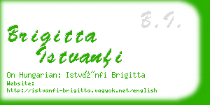 brigitta istvanfi business card